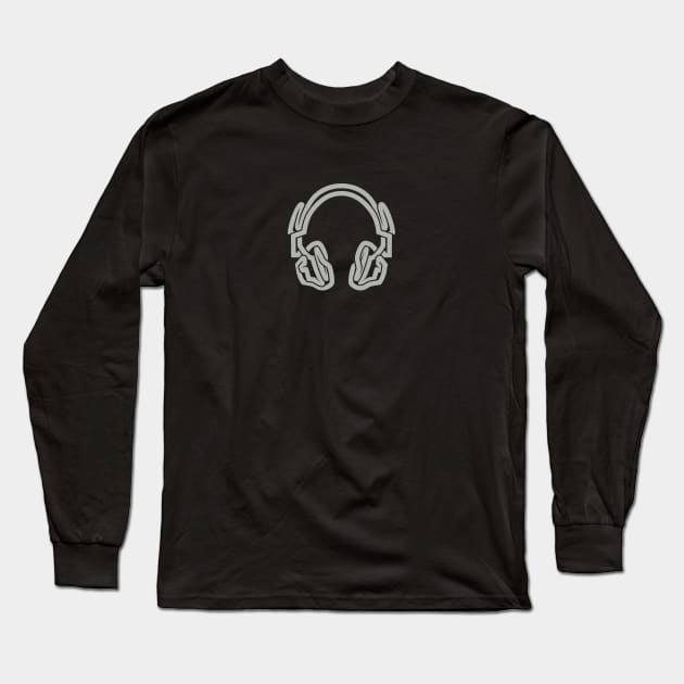 Headphones Long Sleeve T-Shirt by onendlessline